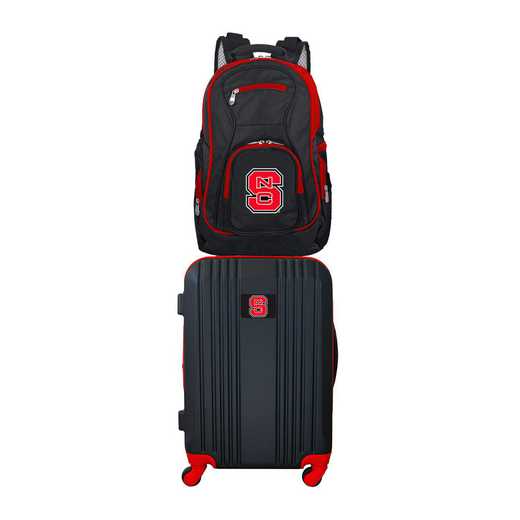 CLNSL108: NCAA NC State Wolfpack 2 PC ST Luggage / Backpack